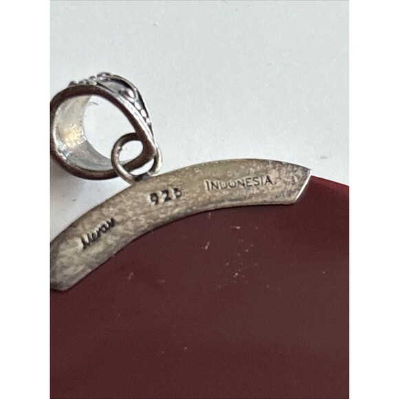 EUC MERAV INDONESIA 925 STERLING SILVER PENDANT ENHANCER 2” Shell Starburst - Picture 7 of 7